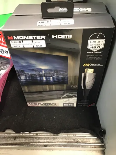Monster HDMI Cable Uhd Plat 15'
