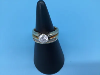 Lady's Ring 10 Diamonds 1.58 Carat T.W. 14K Yellow Gold