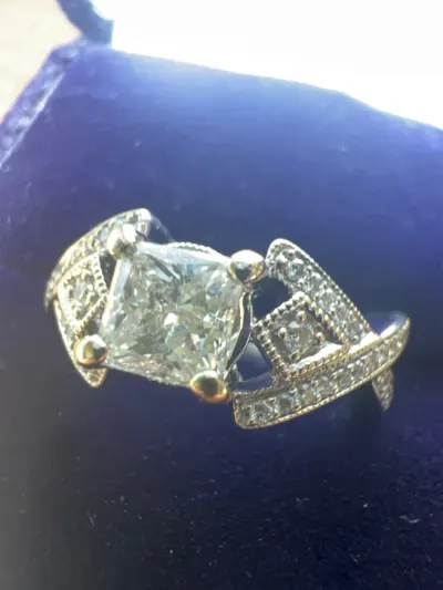 Lady's Diamond Fashion Ring 51 Diamonds 1.80 Carat T.W. 14K White Go