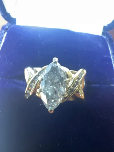 Lady's Diamond Wedding Band 11 Diamonds 1.55 Carat T.W. 10K Yellow G