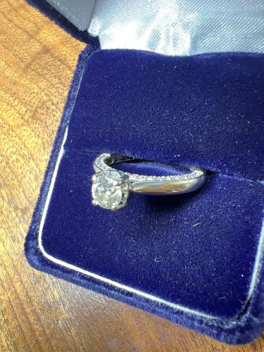 Lady's Diamond Fashion Ring 41 Diamonds .85 Carat T.W. 10K White Gol