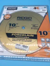 Ridgid CJ10P 10" Porcelain Tile Diamond Blade photo 1