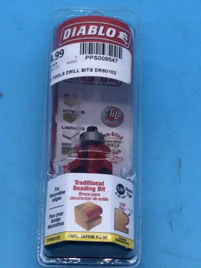 Diablo Beading Bit 1/4" Model DR80102