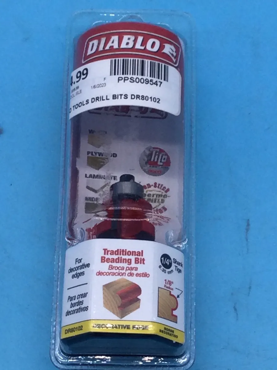 Diablo DR80102 1/4" Beading Router Bit