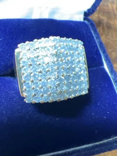 Lady's Diamond Cluster Ring 72 Diamonds 1.44 Carat T.W. 14K Yellow Gold