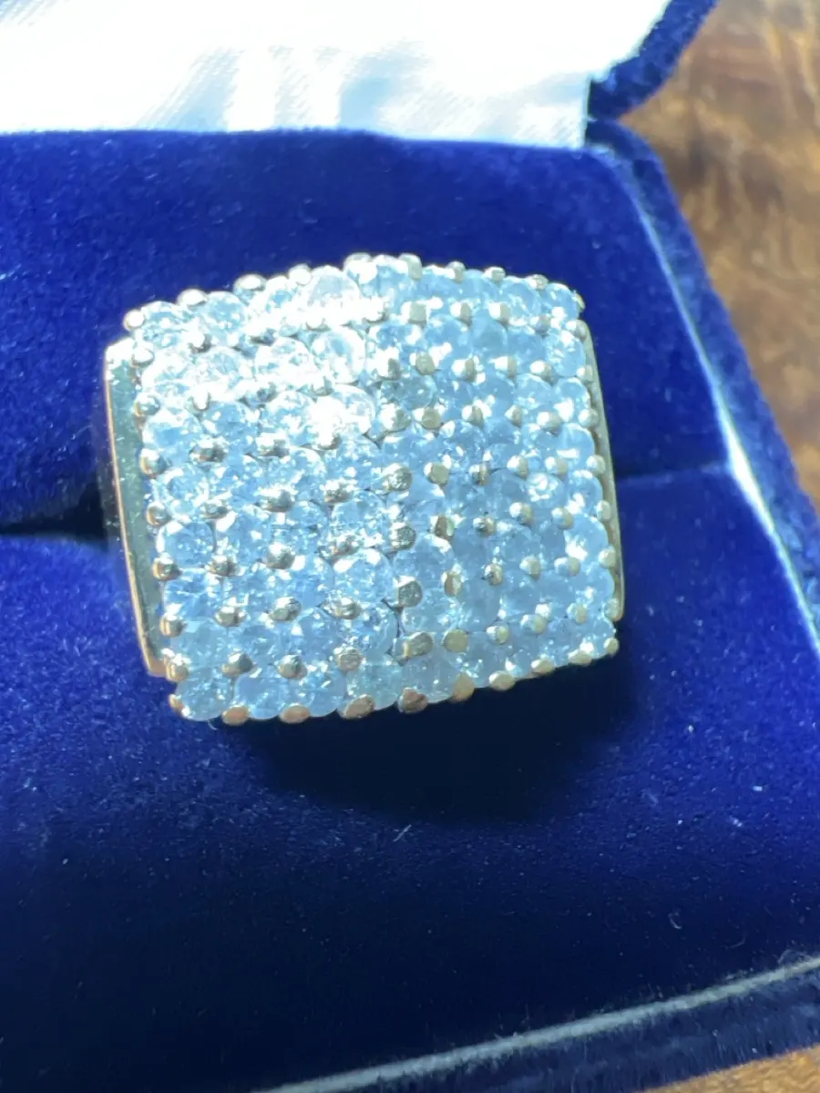 Lady's Diamond Cluster Ring 72 Diamonds 1.44 Carat T.W. 14K Yellow Gold