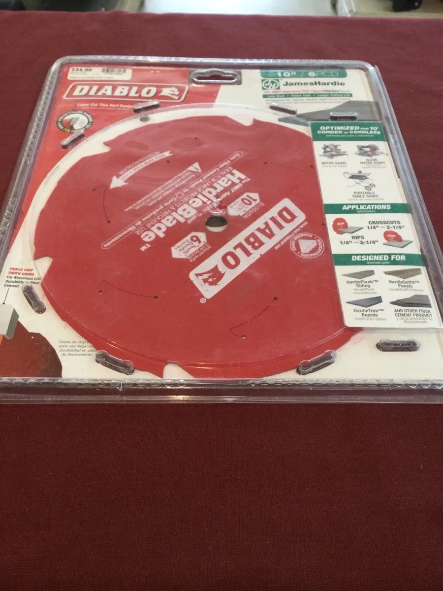 Diablo 10" Hardieblade Saw Blade