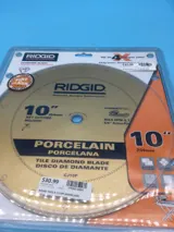 Ridgid 10" Porcelain Tile Diamond Blade CJ10P Drill Bit Set photo 3