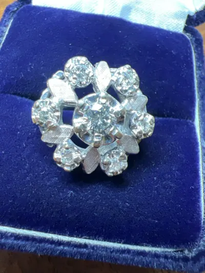 Lady's Diamond Fashion Ring 7 Diamonds .48 Carat T.W. 14K Yellow Gold