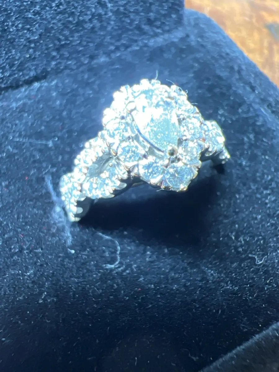 Lady's Diamond Fashion Ring 41 Diamonds 1.55 Carat T.W. 14K White Gold