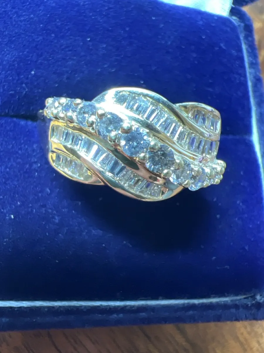 Lady's Diamond Fashion Ring 46 Diamonds .84 Carat T.W. 14K Yellow Gold
