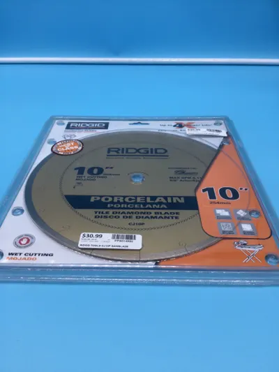 Ridgid CJ10P 10" Porcelain Tile Diamond Blade