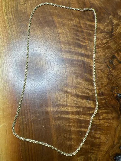 19.5" Gold Rope Chain 14K Yellow Gold 3.8dwt