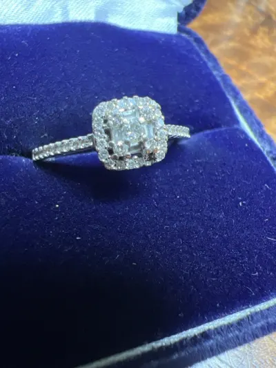Lady's Diamond Wedding Band 43 Diamonds .52 Carat T.W. 10K White Gol