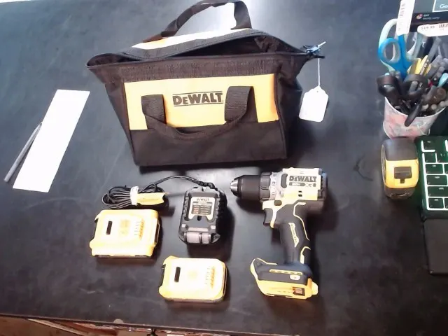 DeWalt DCD800 20V Cordless Drill with 2 Batteries, Charger & Case