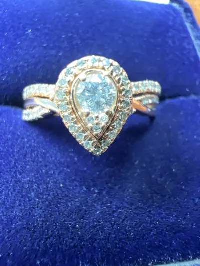 Lady's Diamond Wedding Set 51 Diamonds .70 Carat T.W. 10K Rose Gold