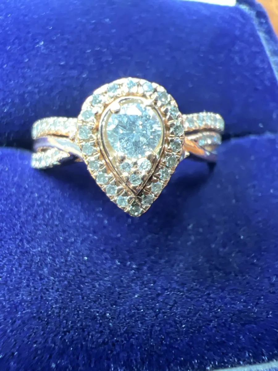 Lady's Diamond Wedding Set 51 Diamonds .70 Carat T.W. 10K Rose Gold
