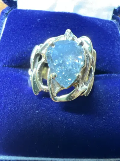 Lady's Diamond Solitaire Ring 1.50 CT 14K Yellow Gold 4.7dwt Size 7
