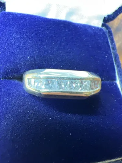 Lady's Diamond Fashion Ring 8 Diamonds 1.04 Carat T.W. 14K White Gol