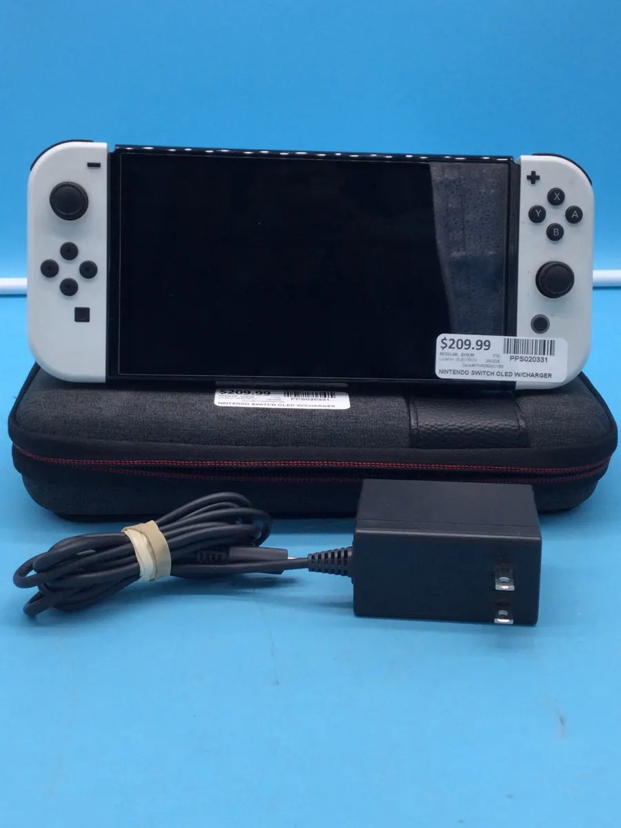 Nintendo Switch Handheld Oled with Charger & Case Used