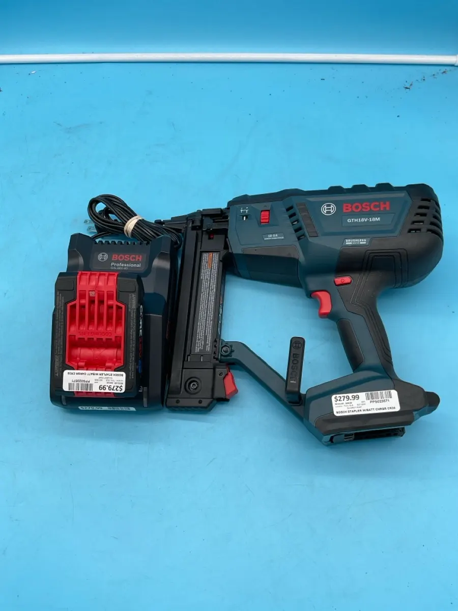 Bosch GTH18V-18M 18V Narrow Crown Stapler with Battery & Charger