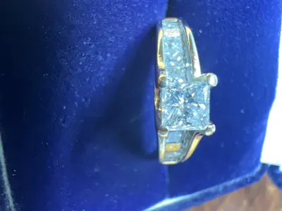 Lady's Diamond Fashion Ring 10 Diamonds 1.35 Carat T.W. 14K Yellow Gold