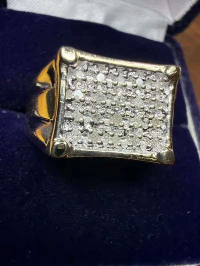 Gent's Diamond Fashion Ring 20 Diamonds .20 Carat T.W. 10K Yellow Go