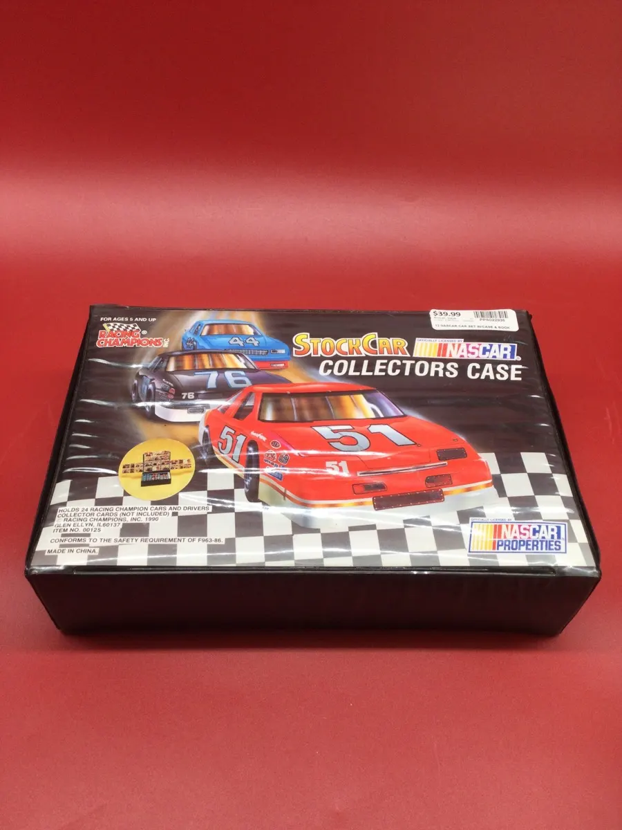 12 Nascar Car Set Toy Vehicle with Case & Book
