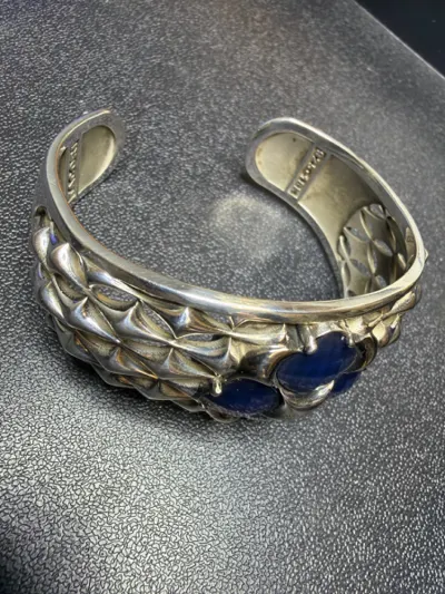 Tacori Blue Stone Silver-Stone Bracelet 925 Silver 37.2dwt