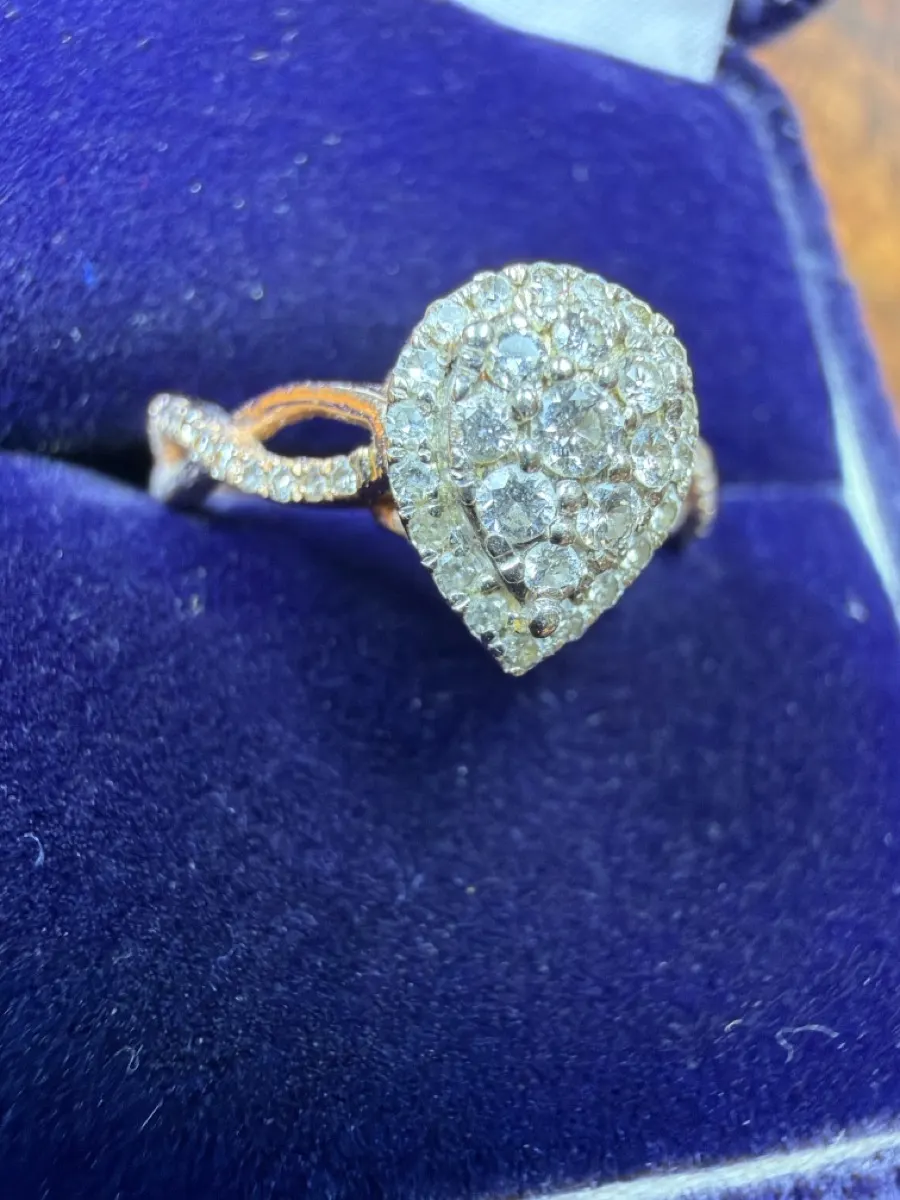 Lady's Ring 51 Diamonds .300 Carat T.W. 14K Rose Gold
