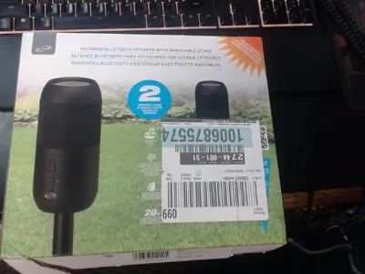 Ilive Outdoor Bluetooth Speakers (2) with Stakes