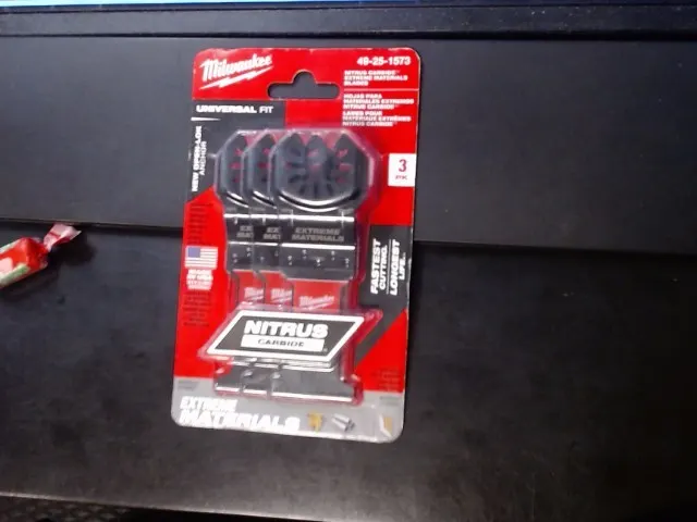 Milwaukee 49-25-1573 Nitrus Carbide Oscillating Blades 3-Pack Drill Bit Set