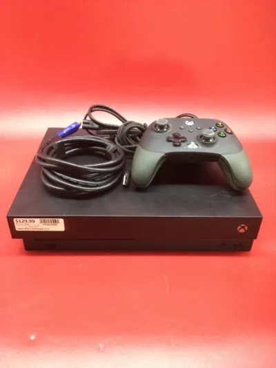 Xbox One X with Controller & Hookups