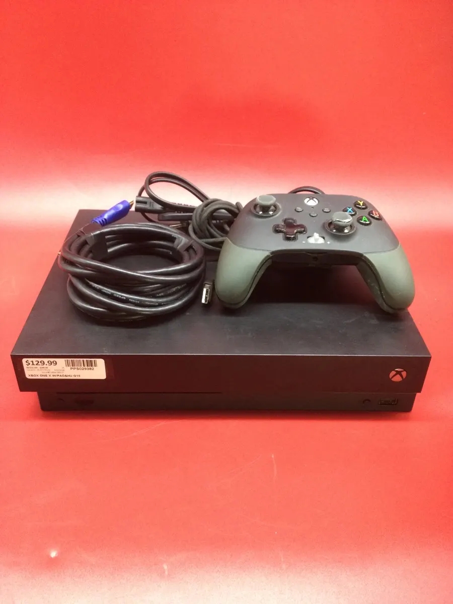 Xbox One X with Controller & Hookups